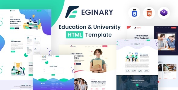 Eginary - Education & University HTML Template by designingmedia