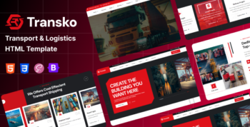 Transko - Transport & Logistics HTML Template by pixel-drop