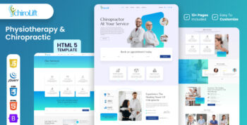 Chirolift - Physiotherapy & Chiropractic HTML5 Website by Evonicmedia