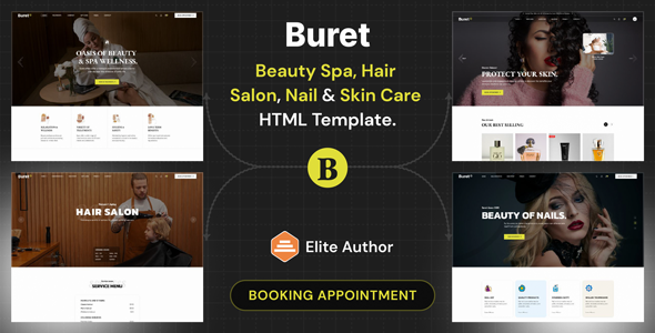 Buret - Beauty Salon and SPA HTML Template by egenslab