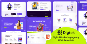 Digtek - Digital Marketing Agency HTML Template by Gramentheme