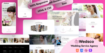 Wedsco | Wedding Planner HTML Template by pixel-drop