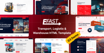 Efast - Transport, Logistic & Warehouse HTML Template by pixel-drop