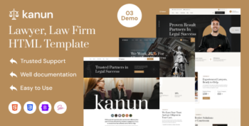 Kanun - Attorney & Law Agency HTML Template by Gramentheme