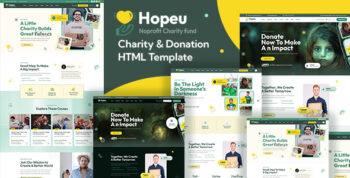 Hopeu – Charity & Donation HTML Template by TheMazine