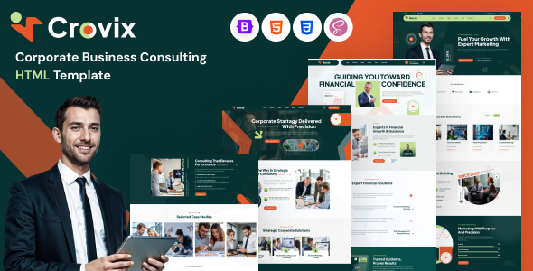 Crovix - Corporate Business Consulting HTML Template by themewolfs