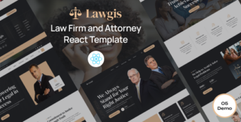 Lawgis - Law Firm and Attorney React Template by nano_theme
