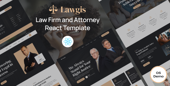 Lawgis - Law Firm and Attorney React Template by nano_theme