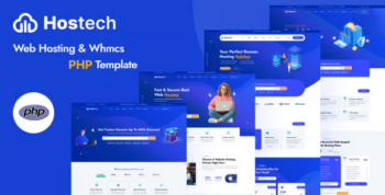 Hostech – Web Hosting Service PHP Template by iamlabib