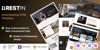 Restin - Luxury Hotel Booking HTML Template by Gramentheme