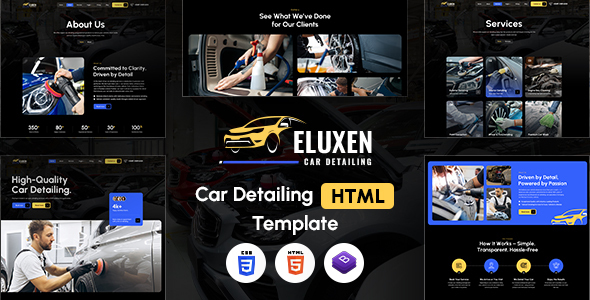 Eluxen - Car Detailing HTML Template by designingmedia