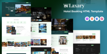 Laxary – Hotel Booking HTML Template by iamlabib