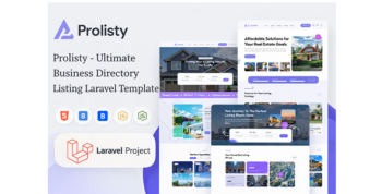 Prolisty - Ultimate Business Directory Listing Laravel Template by codifytheme