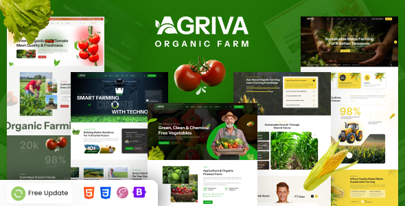 Agriva – Agriculture & Organic Farm HTML Template by Gramentheme