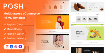 Posh – Multipurpose eCommerce HTML Template by Pixel-plus