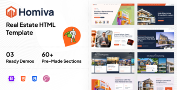 Homiva - Real Estate HTML Template by Themesbay