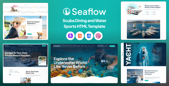 Seaflow – Scuba Diving & Water Sports HTML Template by Gramentheme