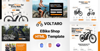 Voltaro - E-Bike Shop HTML Template by designingmedia