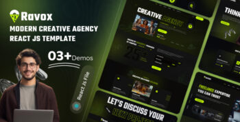 Ravox - Modern Creative Agency React JS Template by CodeoTheme