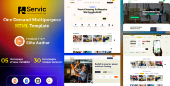 Servic - On Demand Service Marketplace HTML Template by egenslab