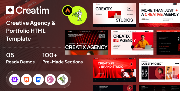 Creatim - Creative Website HTML Template by Gramentheme
