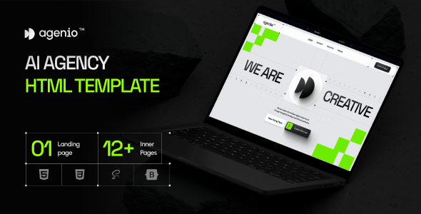 Agenio - AI Agency HTML Template by WPRiver