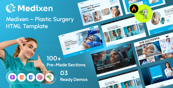 Medixen – Plastic Surgery & Clinic HTML Template by Gramentheme