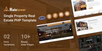 Relxtower - Single Property Real Estate PHP Template by zcubethemes