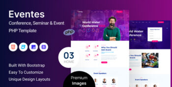 Eventes - Conference and Event PHP Template by zcubethemes
