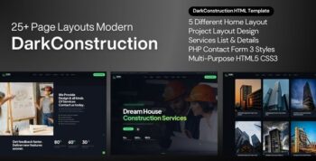 DarkConstruction – Building & Construction Multi Purpose Template by ThemeIoan