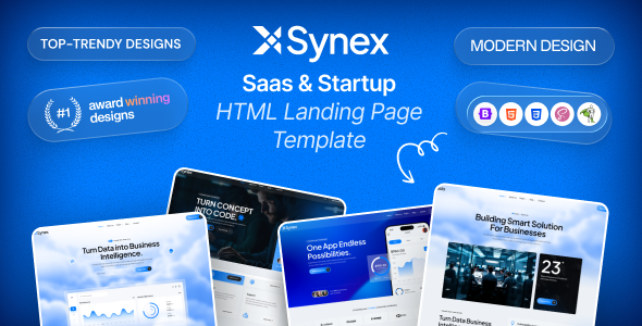 Synex - Saas, Software & Startup HTML Template by Gramentheme