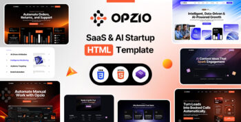 Opzio - SaaS & AI Startup HTML Template by designingmedia
