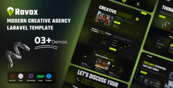 Ravox – Modern Creative Agency Laravel Template by CodeoTheme