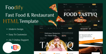 Foodify – Fast Food & Restaurant HTML Template by Gramentheme
