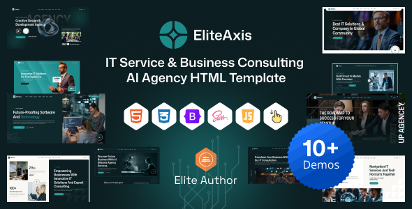 Eliteaxis - IT Service & Business Consulting AI Agency HTML Template by laralink